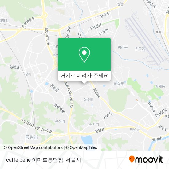 caffe bene 이마트봉담점 지도