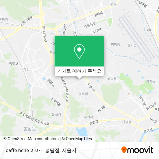 caffe bene 이마트봉담점 지도