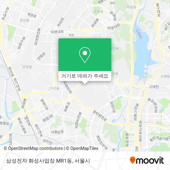 삼성전자 화성사업장 MR1동 지도