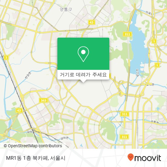MR1동 1층 북카페 지도