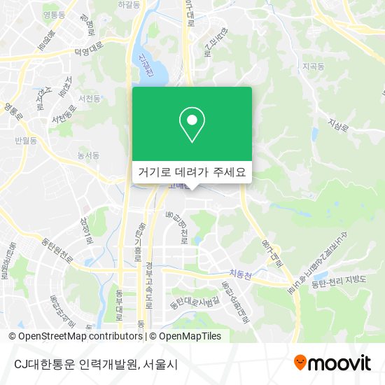 CJ대한통운 인력개발원 지도