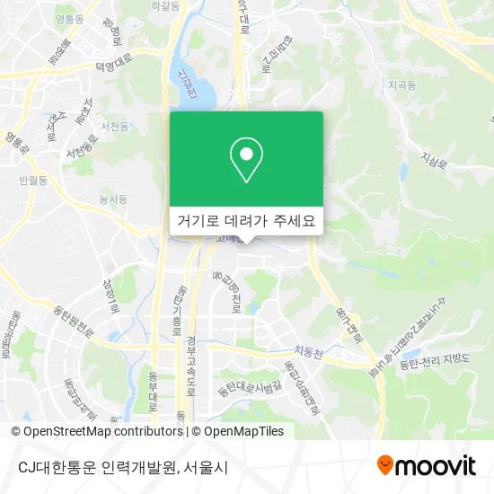 CJ대한통운 인력개발원 지도