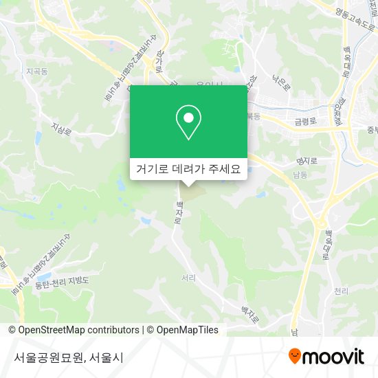 서울공원묘원 지도