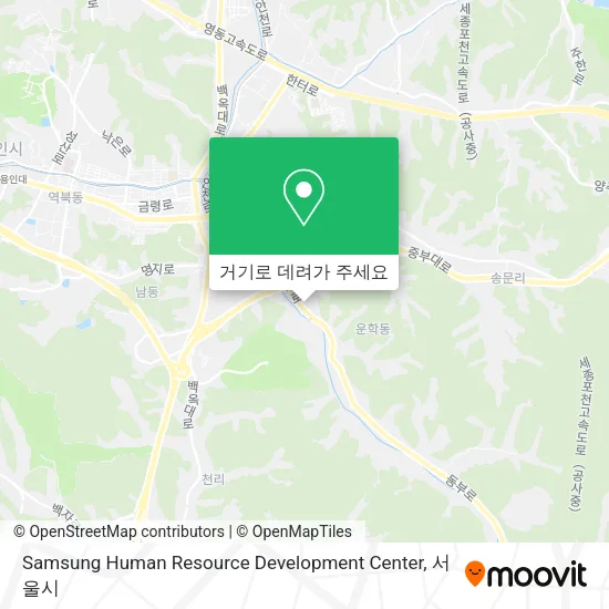Samsung Human Resource Development Center 지도