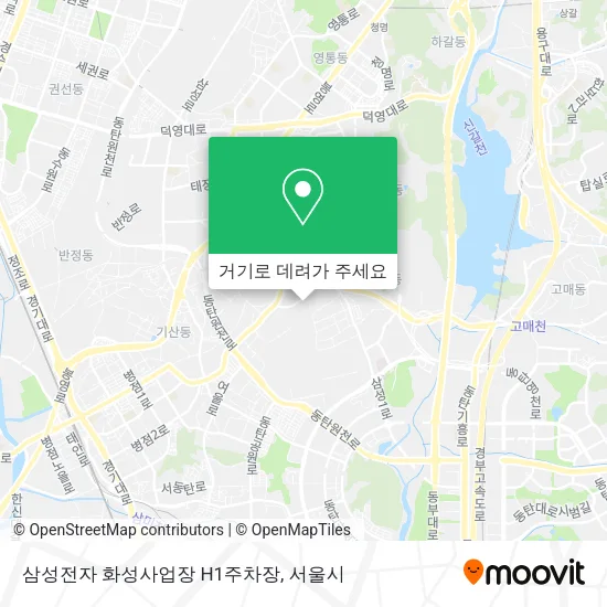 삼성전자 화성사업장 H1주차장 지도