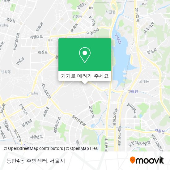 동탄4동 주민센터 지도