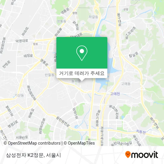 삼성전자 K2정문 지도