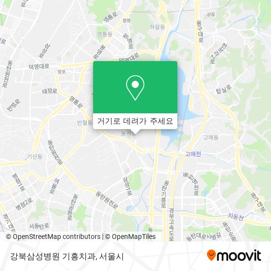 강북삼성병원 기흥치과 지도