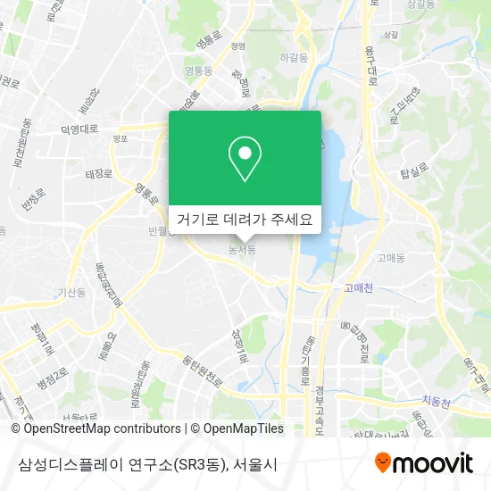 삼성디스플레이 연구소(SR3동) 지도