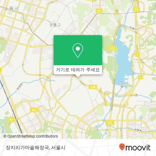 장지리가마솥해장국 지도