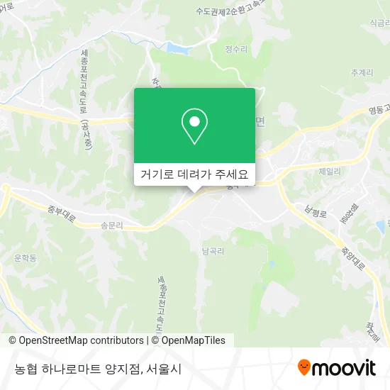 농협 하나로마트 양지점 지도
