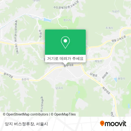 양지 버스정류장 지도
