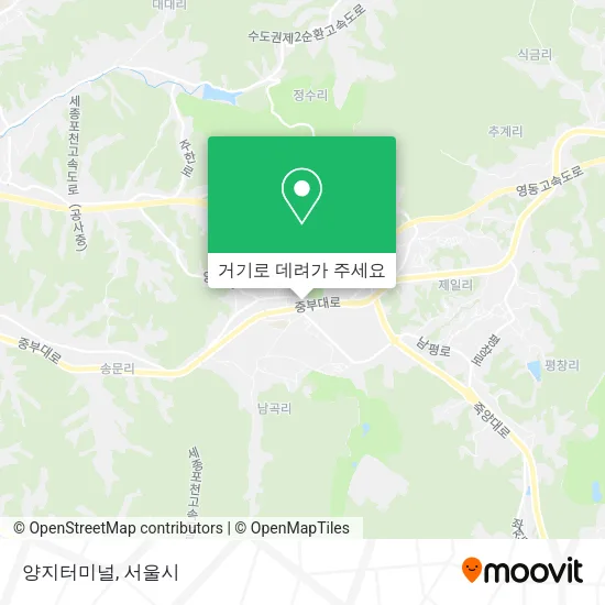 양지터미널 지도