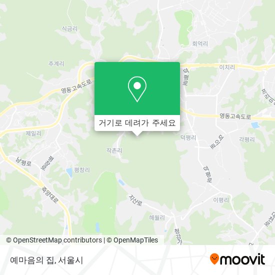 예마음의 집 지도