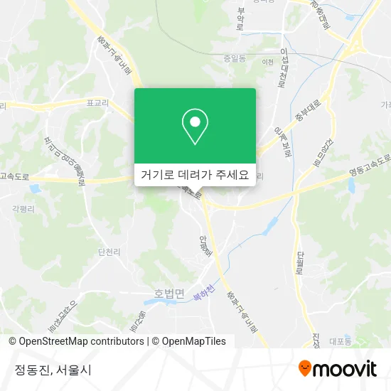 정동진 지도