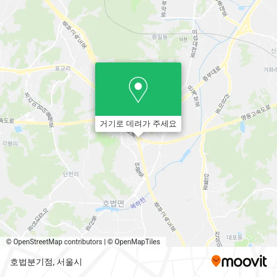 호법분기점 지도
