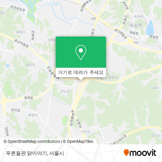 푸른들판 닭이야기 지도