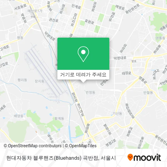 현대자동차 블루핸즈(Bluehands) 곡반점 지도