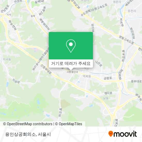 용인상공회의소 지도
