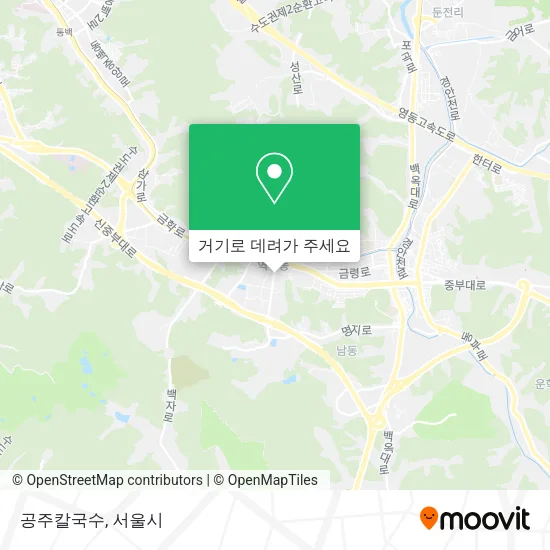 공주칼국수 지도