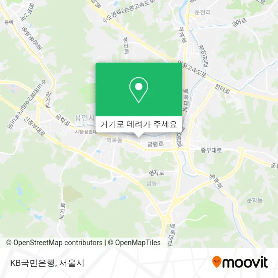 KB국민은행 지도