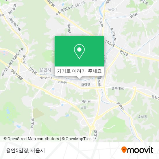 용인5일장 지도