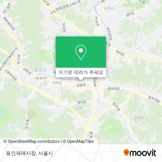 용인재래시장 지도