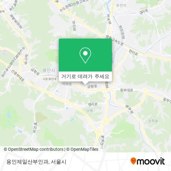 용인제일산부인과 지도