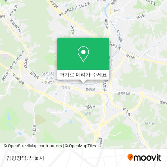 김량장역 지도