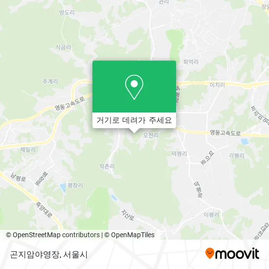 곤지암야영장 지도