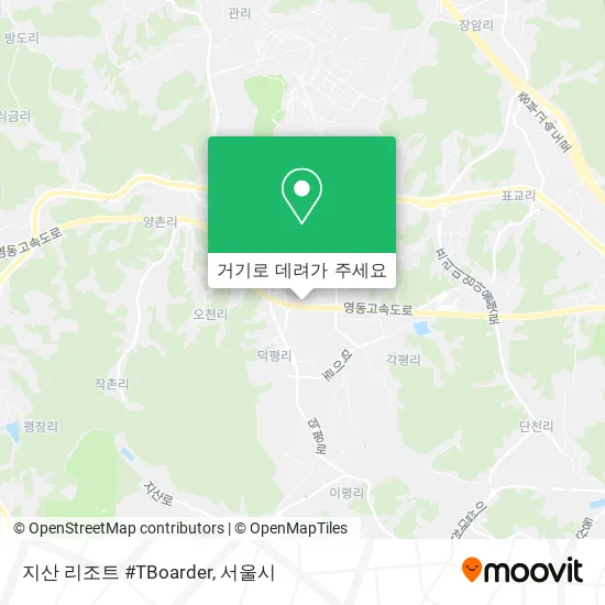 지산 리조트 #TBoarder 지도