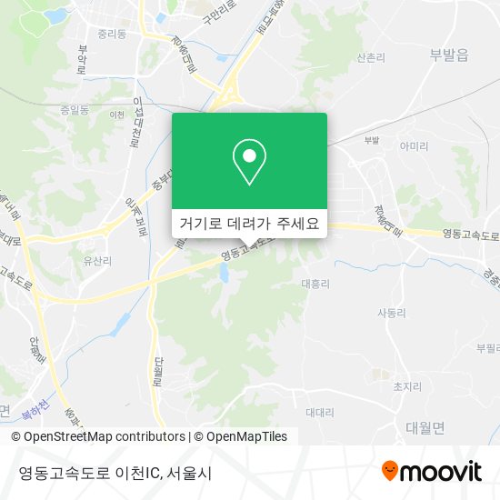 영동고속도로 이천IC 지도