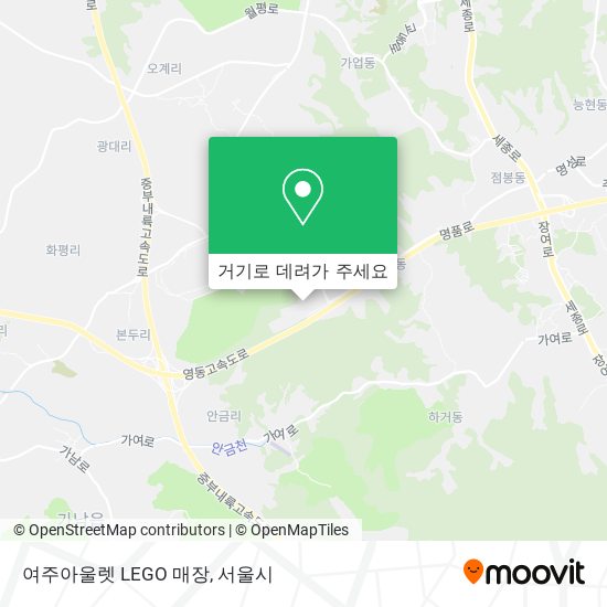 여주아울렛 LEGO 매장 지도