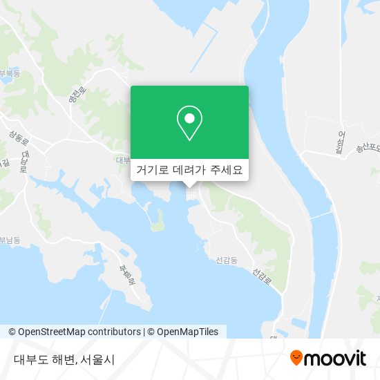 대부도 해변 지도