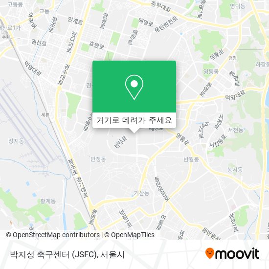 박지성 축구센터 (JSFC) 지도