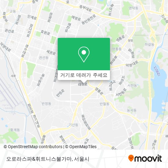 오로라스파&휘트니스불가마 지도