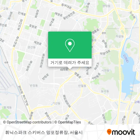 휘닉스파크 스키버스 망포정류장 지도