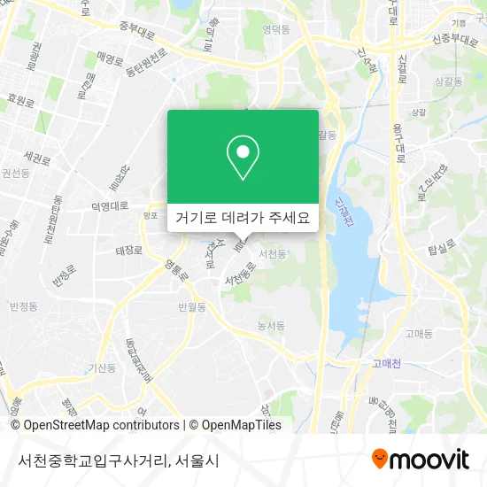 서천중학교입구사거리 지도