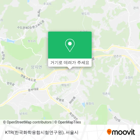 KTR(한국화학융합시험연구원) 지도