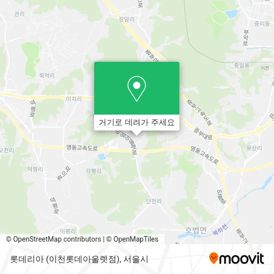 롯데리아 (이천롯데아울렛점) 지도