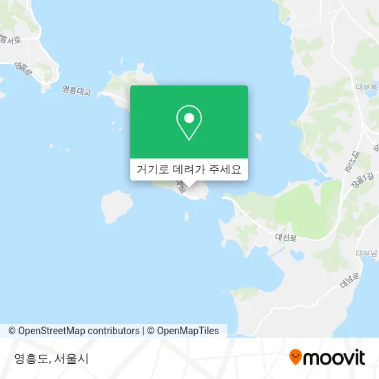 영흥도 지도
