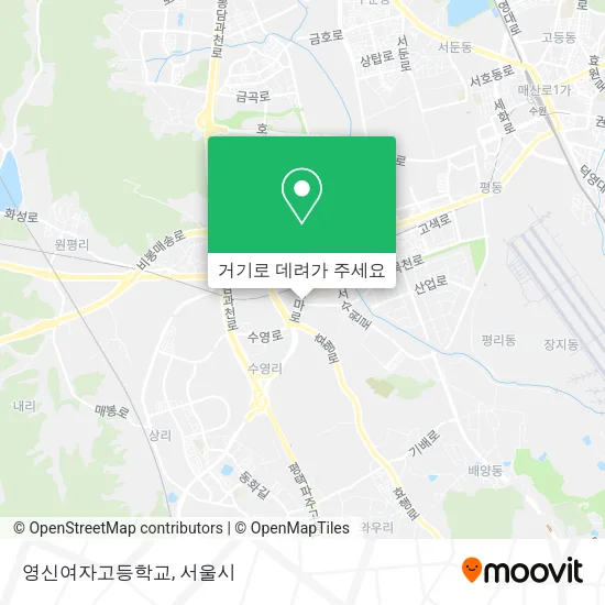 영신여자고등학교 지도
