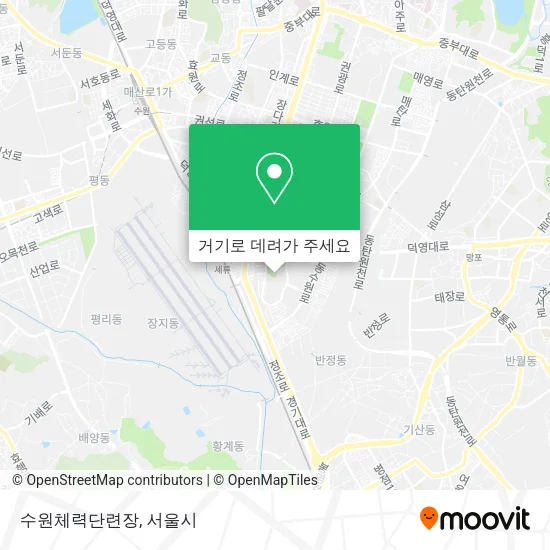 수원체력단련장 지도