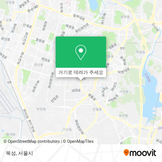 뚝섬 지도