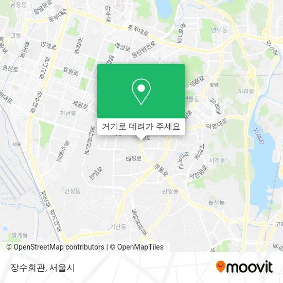 장수회관 지도