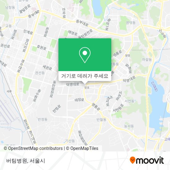 버팀병원 지도