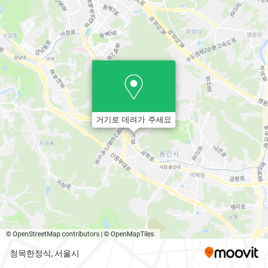 청목한정식 지도