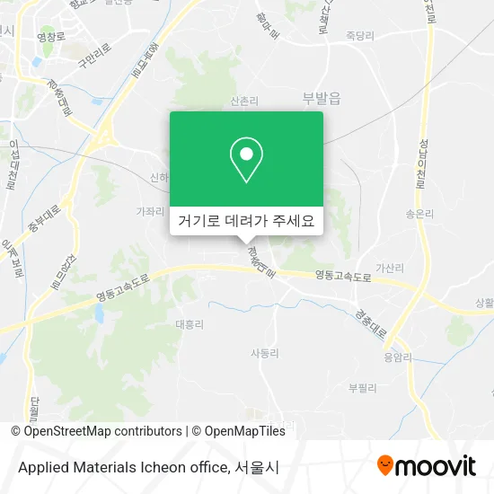 Applied Materials Icheon office 지도
