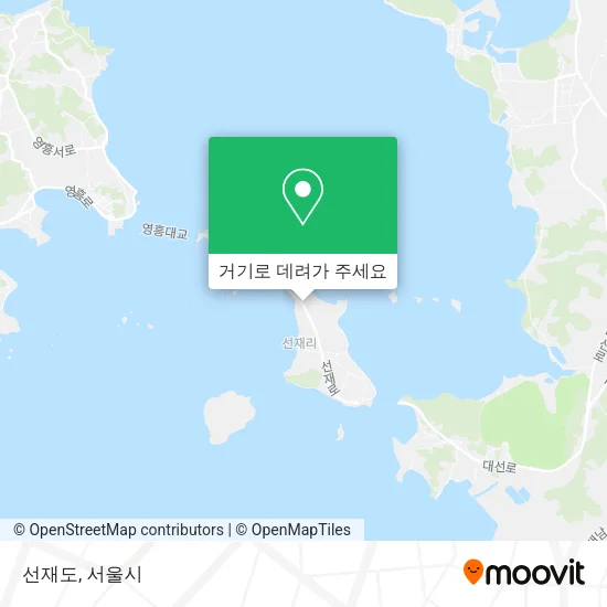 선재도 지도