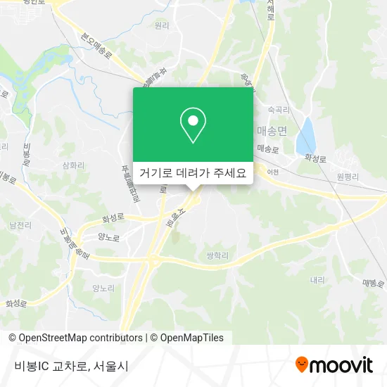 비봉IC 교차로 지도